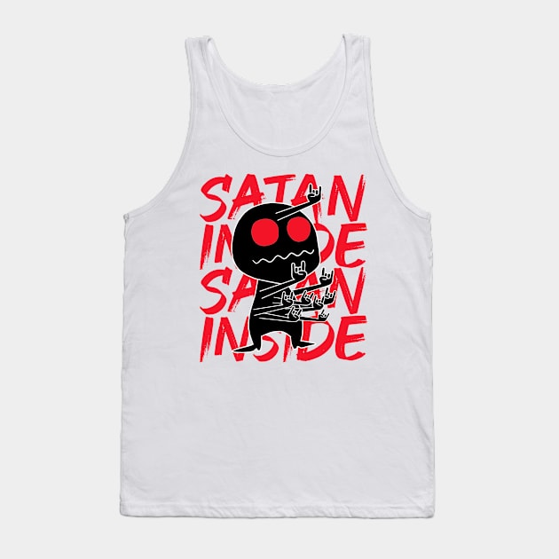 Red Eye Satan Tank Top by SERVASTEAK